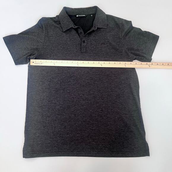 Travis Mathew Men's Prestige Pure Performance Polo Heather Black Size Large - Picture 8 of 11